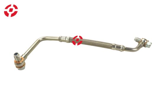 Turbocharger oil hose Turbo oil feed pipe OE LR091576 Oil inlet tube for Land Rover Petrol turbo oil feed hose