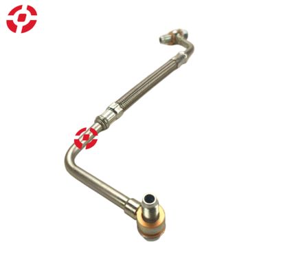 Turbocharger oil hose Turbo oil feed pipe OE LR091576 Oil inlet tube for Land Rover Petrol turbo oil feed hose