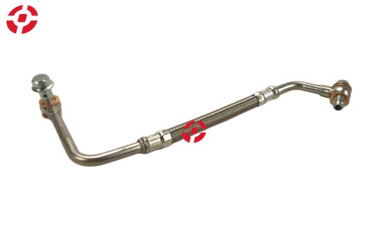 Turbocharger oil hose Turbo oil feed pipe OE LR091576 Oil inlet tube for Land Rover Petrol turbo oil feed hose