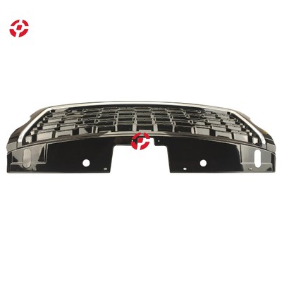 Front bumper grille OE LR077427 LR083321 All-black silver bar grille for 2013 Land Rover modified to fit 2018 model