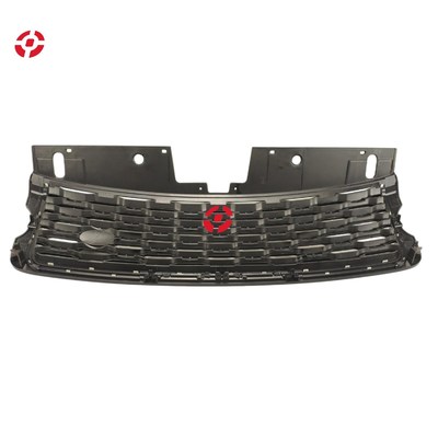 Front bumper grille OE LR077427 LR083321 All-black silver bar grille for 2013 Land Rover modified to fit 2018 model