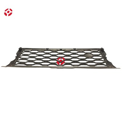 Front bumper grille OE LR077427 LR083321 All-black silver bar grille for 2013 Land Rover modified to fit 2018 model